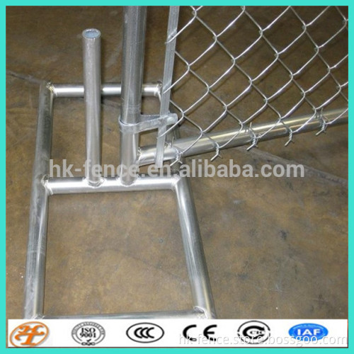 factory supply used rubber coated temporary construction chain link fencing